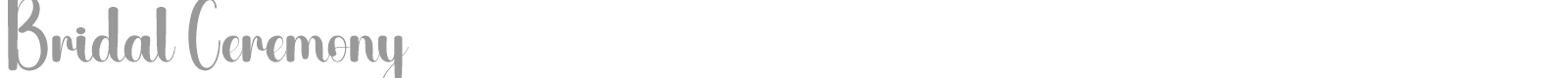 Bridal Ceremony font preview